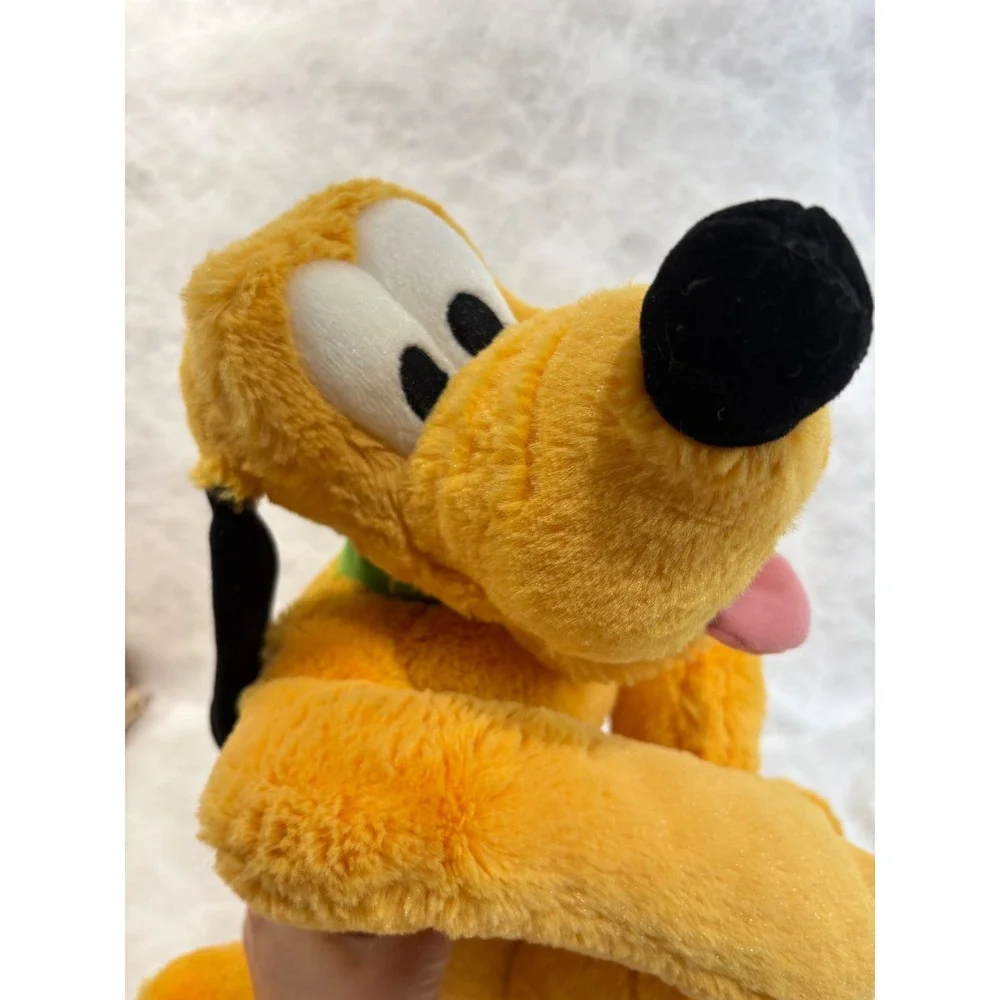 Disney Parks Pluto Plush Dog Stuffed Animal Disneyland Walt Disney World 12 inch